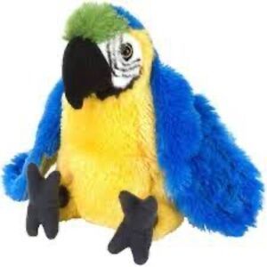 Wild Republic Macaw Parrot Stuffed Animal 10"